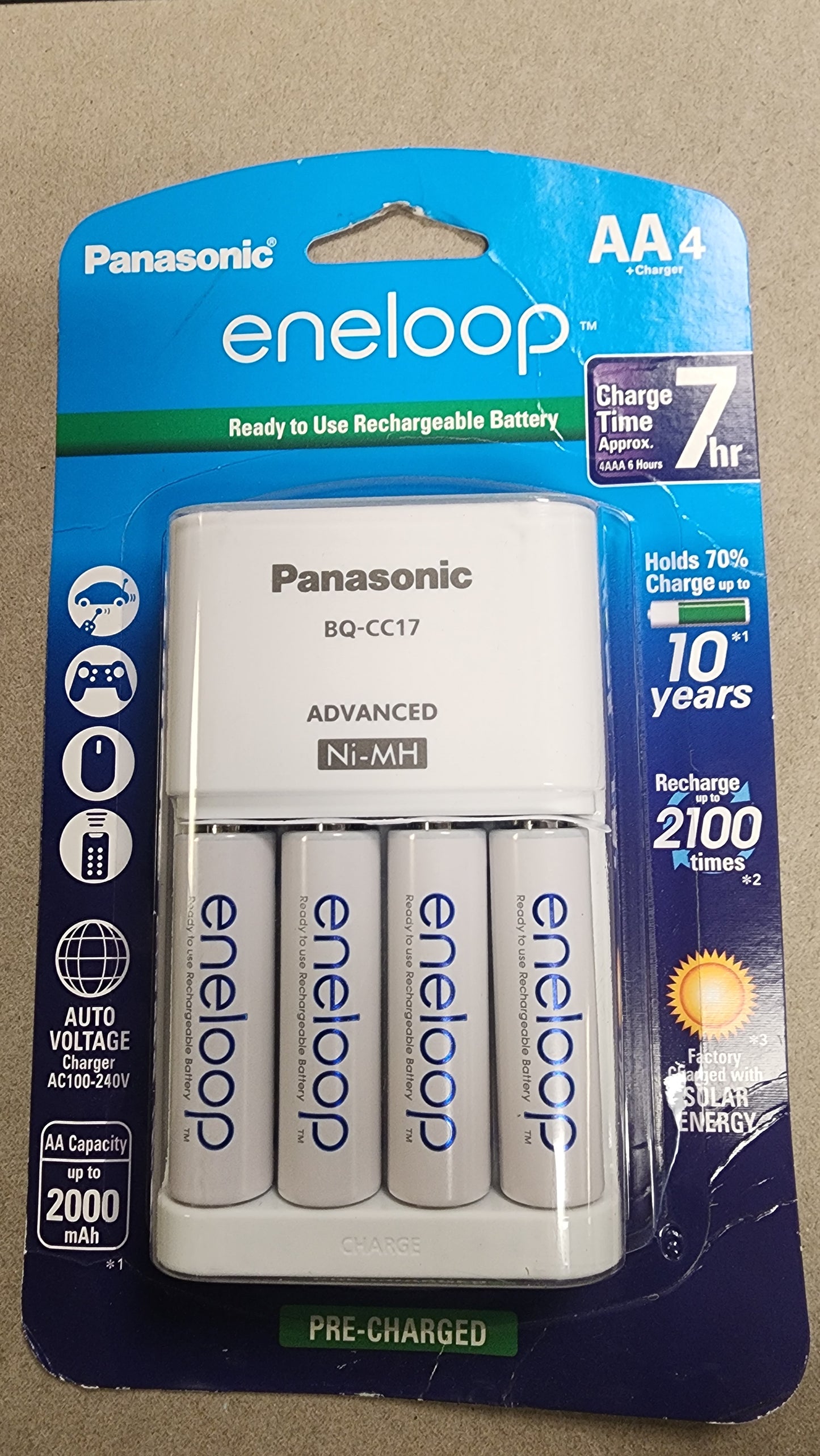 Eneloop AA 4 pack w/ chg
