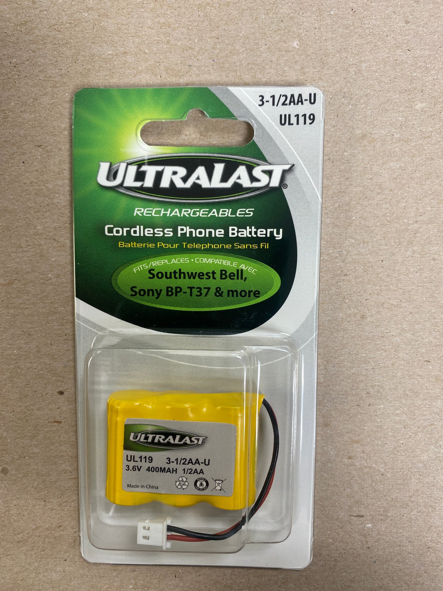 3-1/2AA-U Cordless Phone Battery