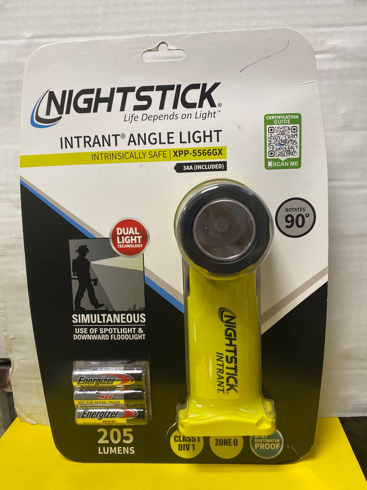 INTRANT™ Intrinsically Safe Permissible Dual-Light™ Angle Light Alkaline Model xpp-5566gx