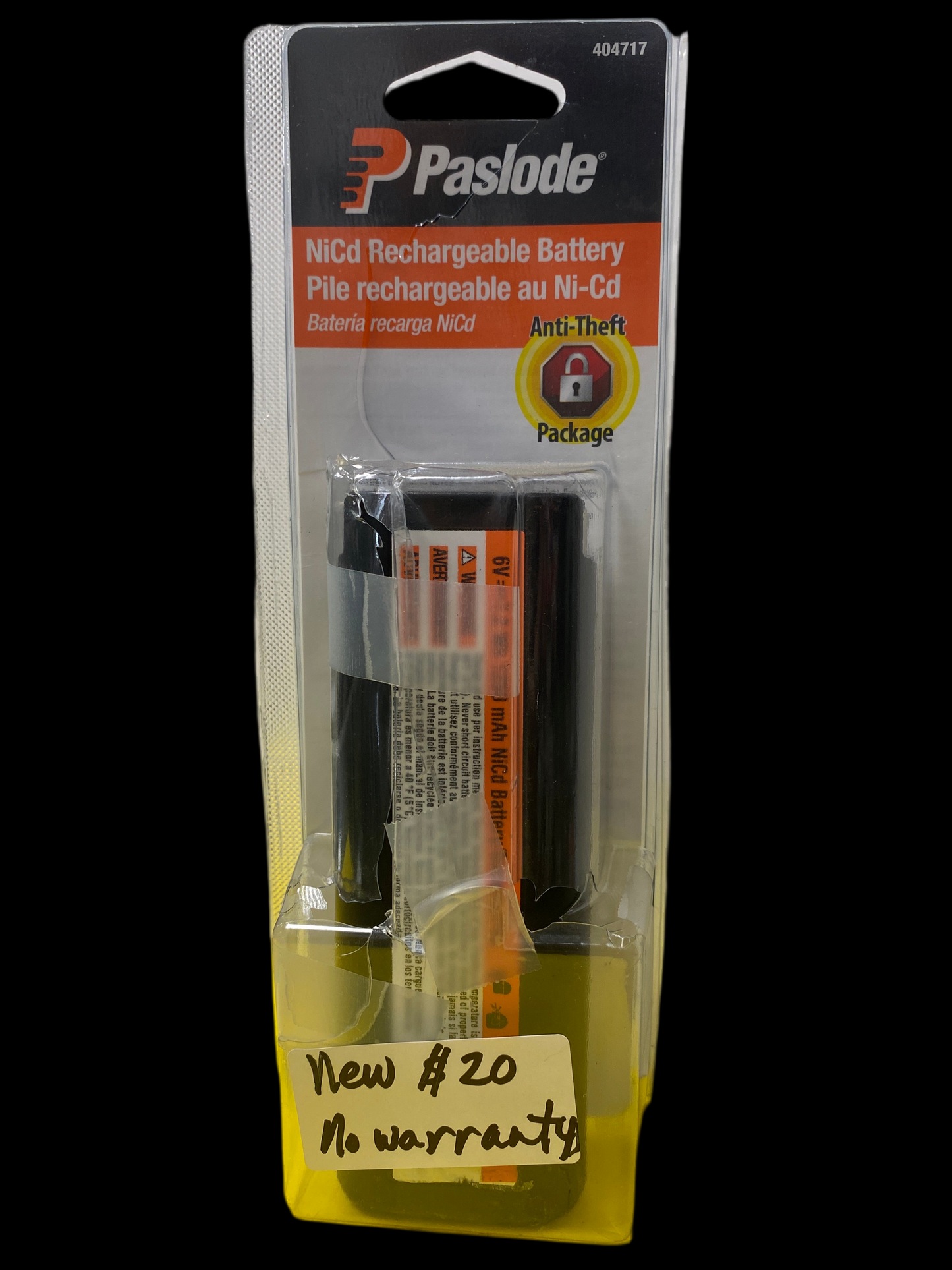 Paslode NiCd tool battery