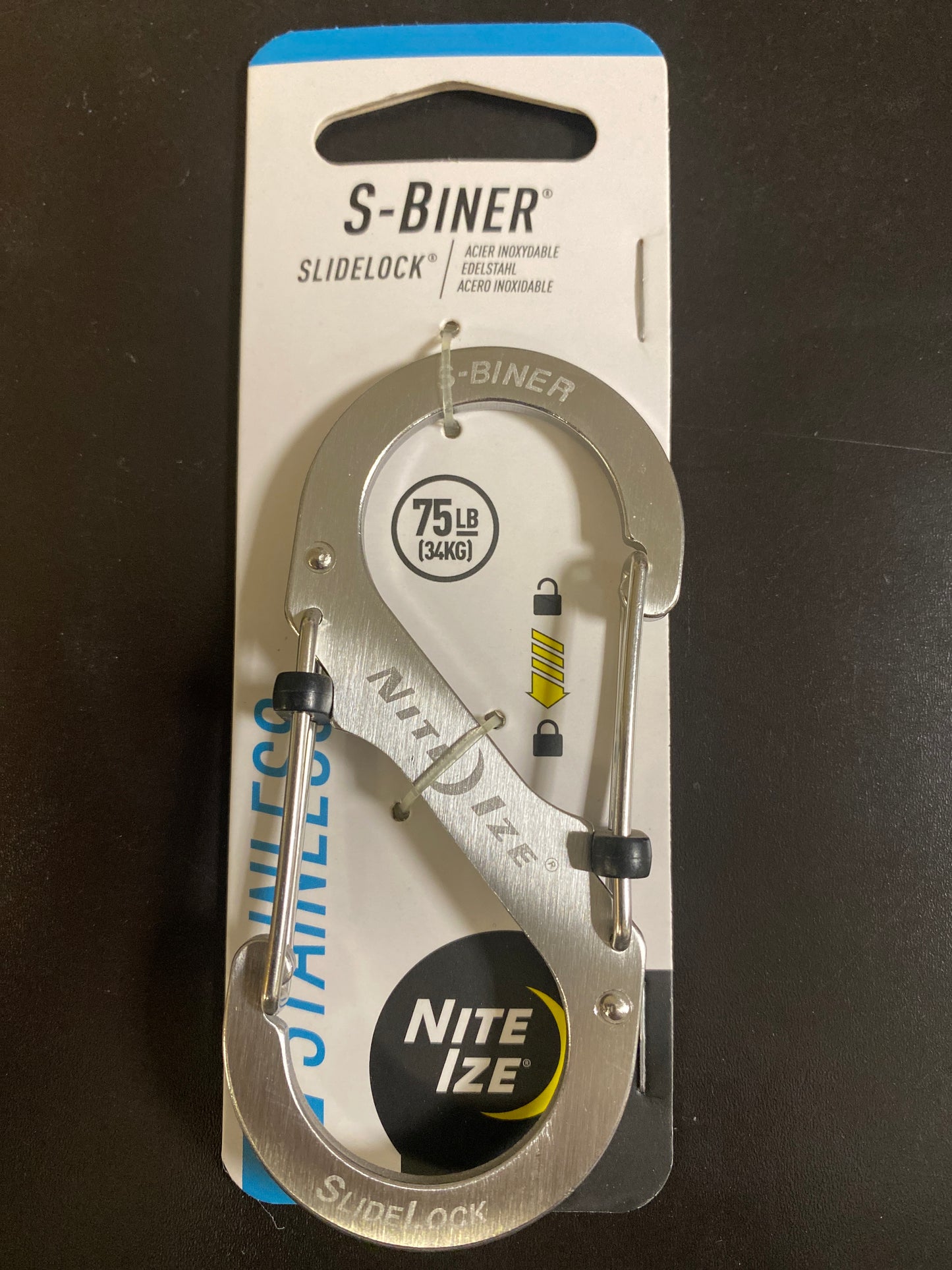 S-Biner® SlideLock® Stainless Steel #4 - Stainless