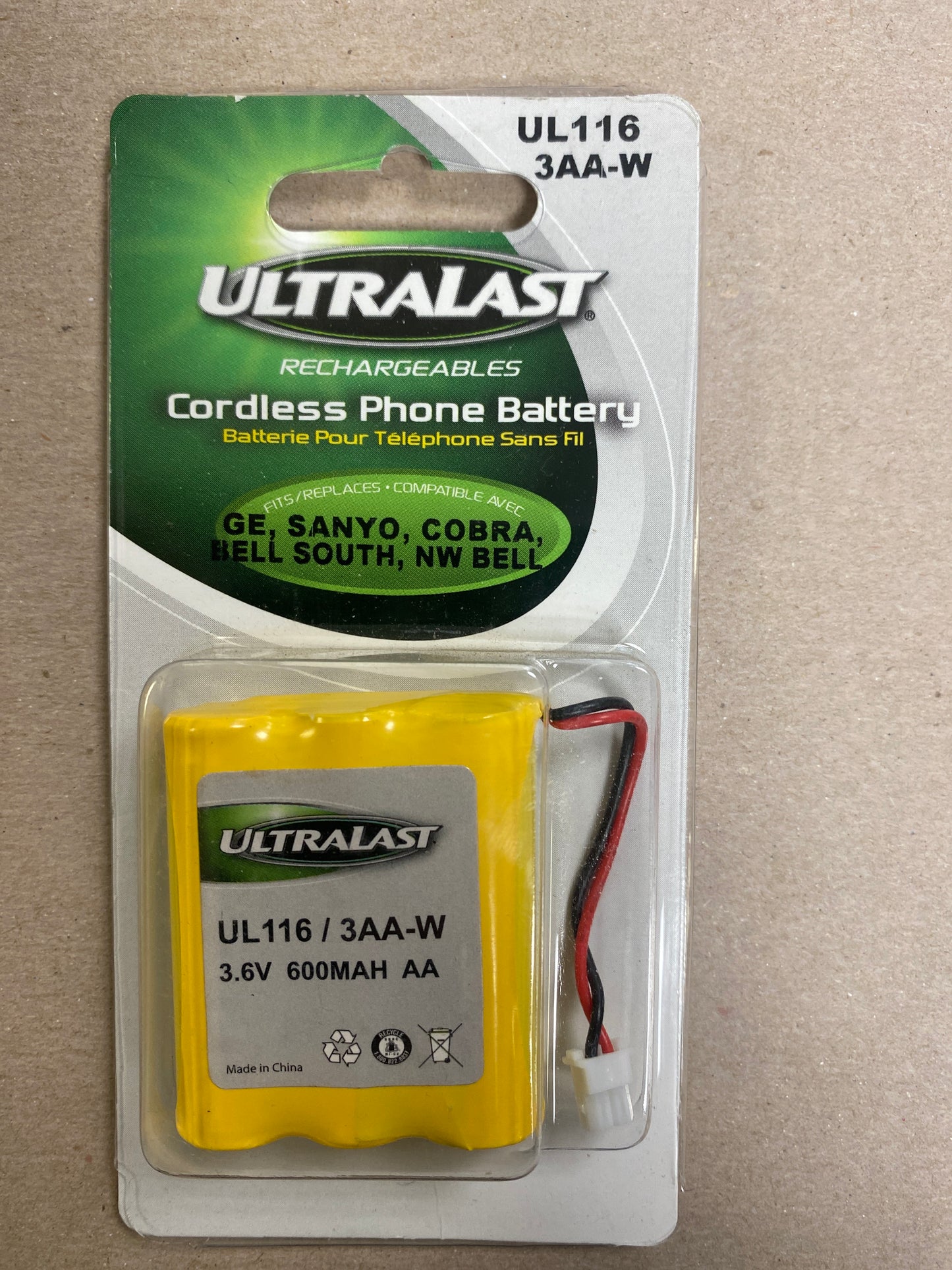 3AA-W Cordless Phone Battery