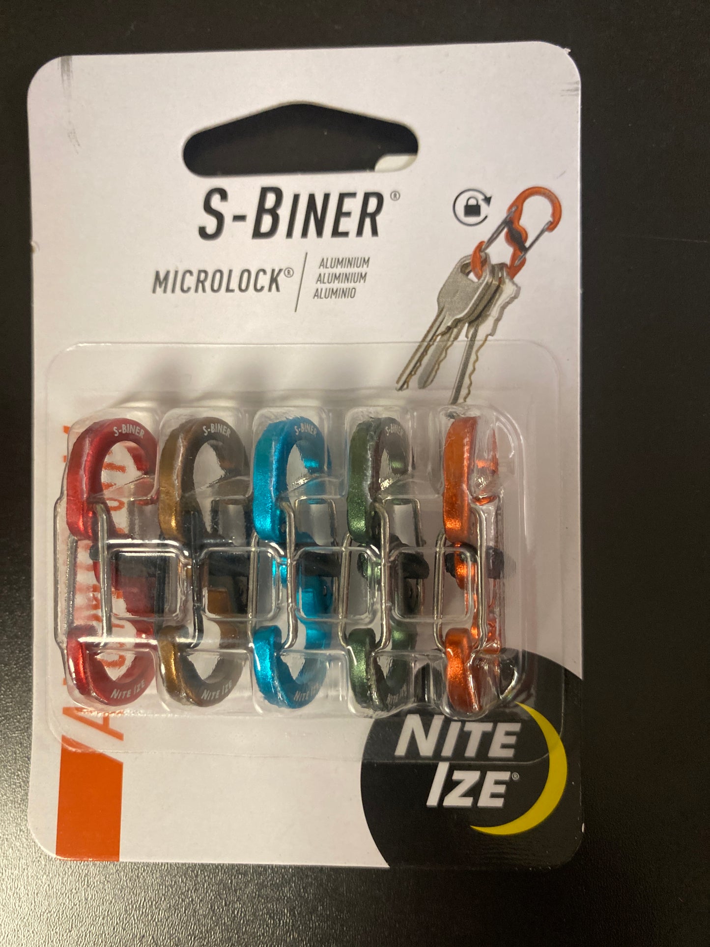 S-Biner® MicroLock® Aluminum - 5 Pack - Assorted
