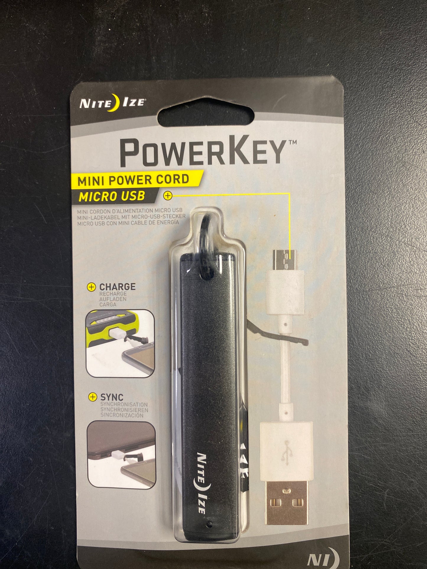 Power Key Micro USB short cord