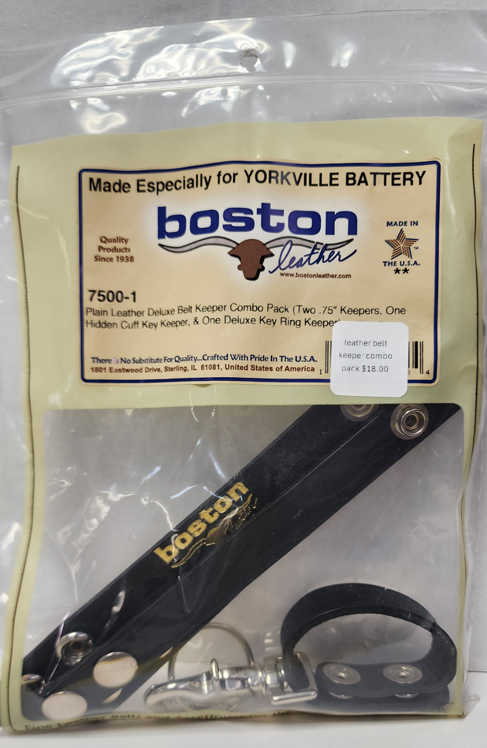 leather belt keeper combo pack 7500-1
