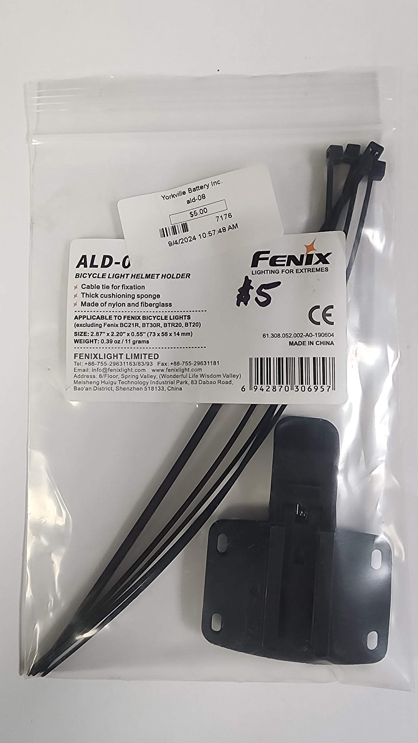 ALD-08 Helmet light mount