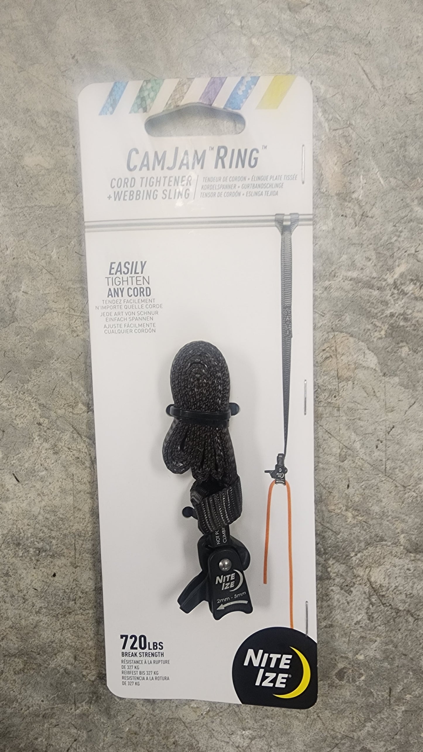CamJam SlideLock Rope Tightener Small W/ Webbing