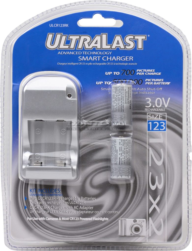 Ultralast Charger Battery Combo ulcr123rk