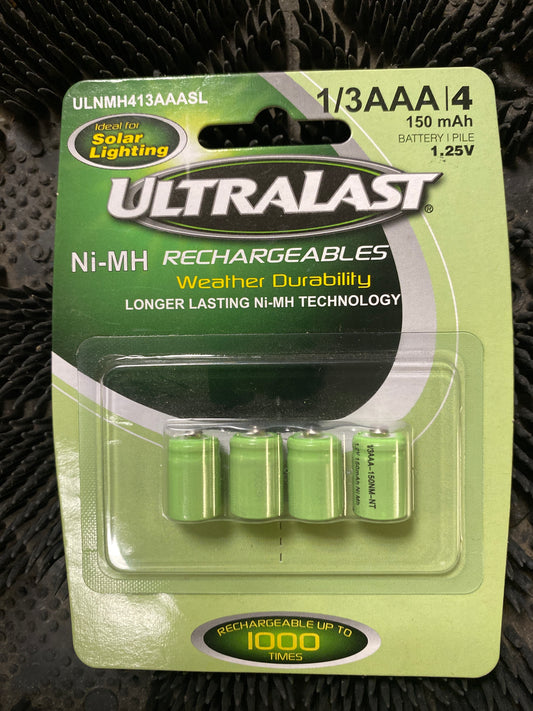 1/3 AAA 150 mAh Ni-Mh (EACH)