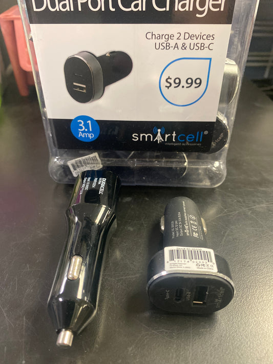 SC20020 Car Charger USB-A & USB-C