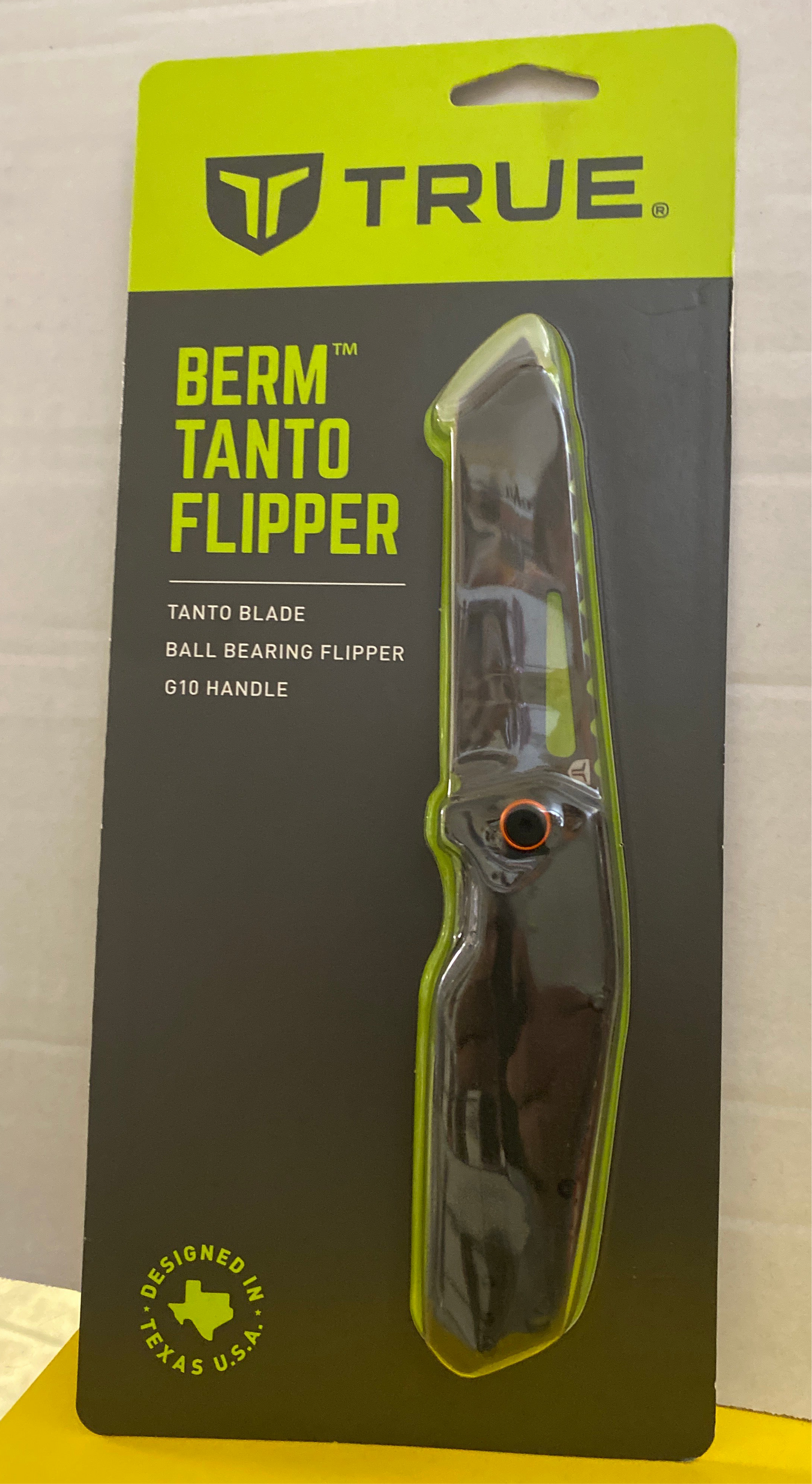 BERM Tanto Flipper Knife Nebo True