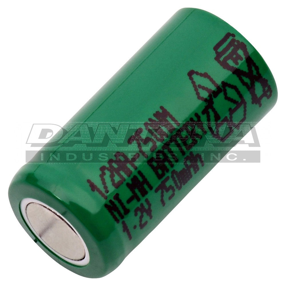 1/2 AA Rechargeable Flat Top Cell