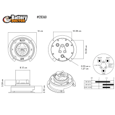Battery Disconnect Switch 4 Position Both/1/2/Off 20360