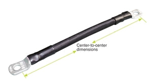 Lug to Lug Cable Assembly 2/0 Gauge 3/8" Eyes 8 1/2" Long