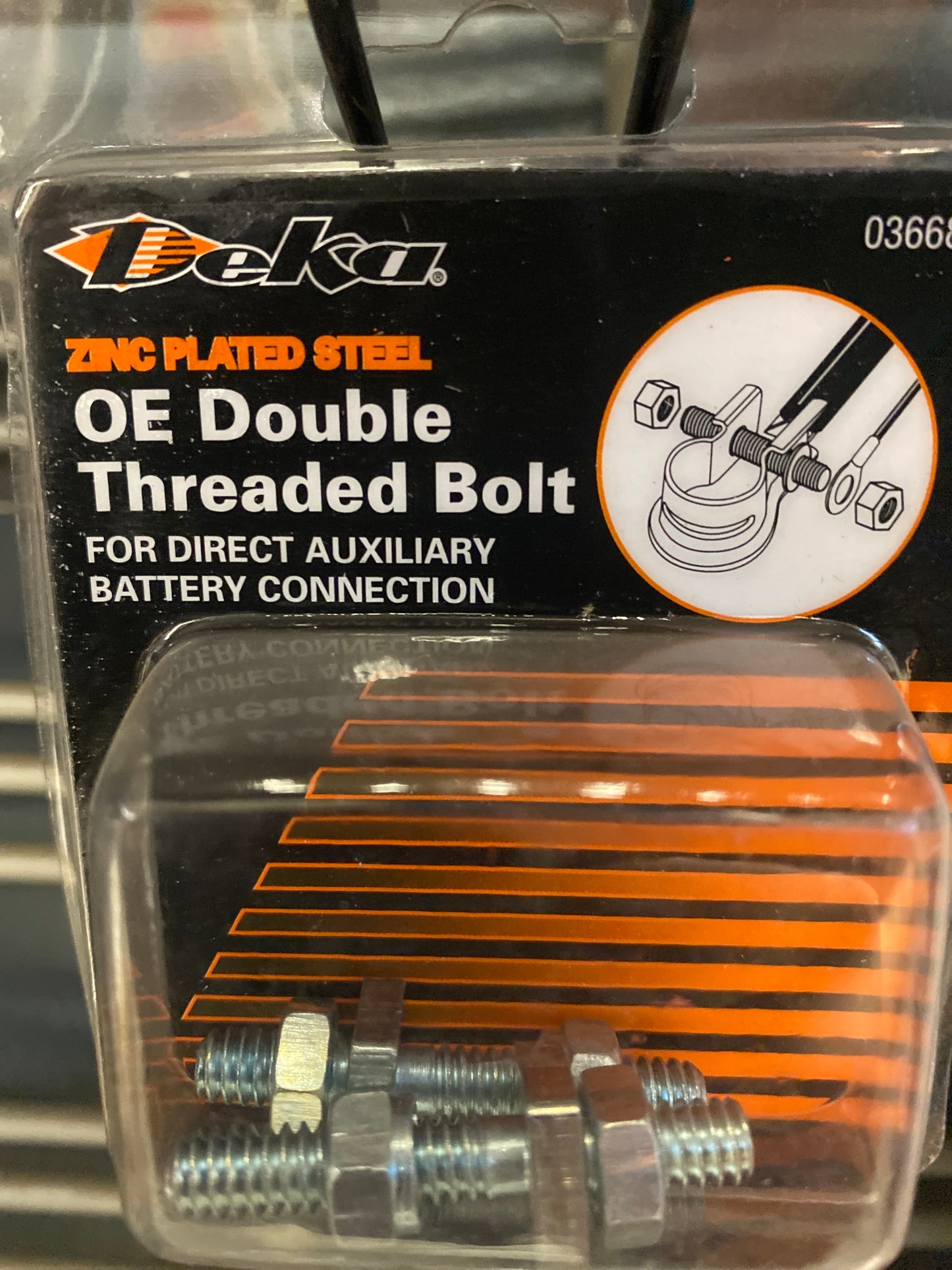 Double threaded bolt 03668
