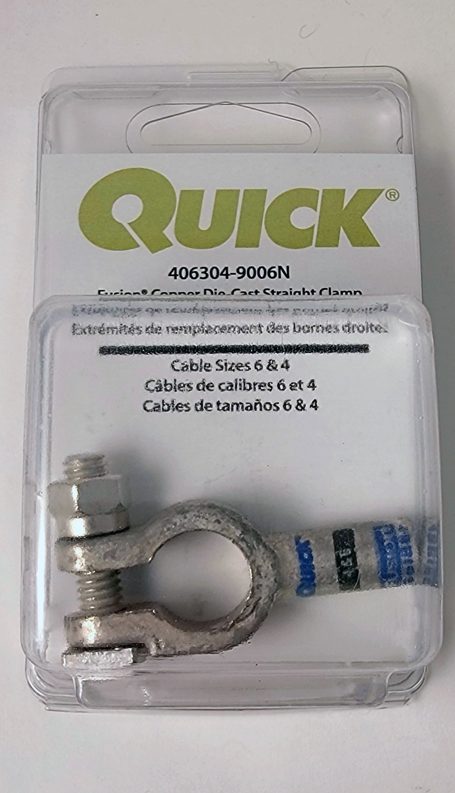 FUSION 1 & 2 Gauge Terminal with Solder (CLAMSHELL)