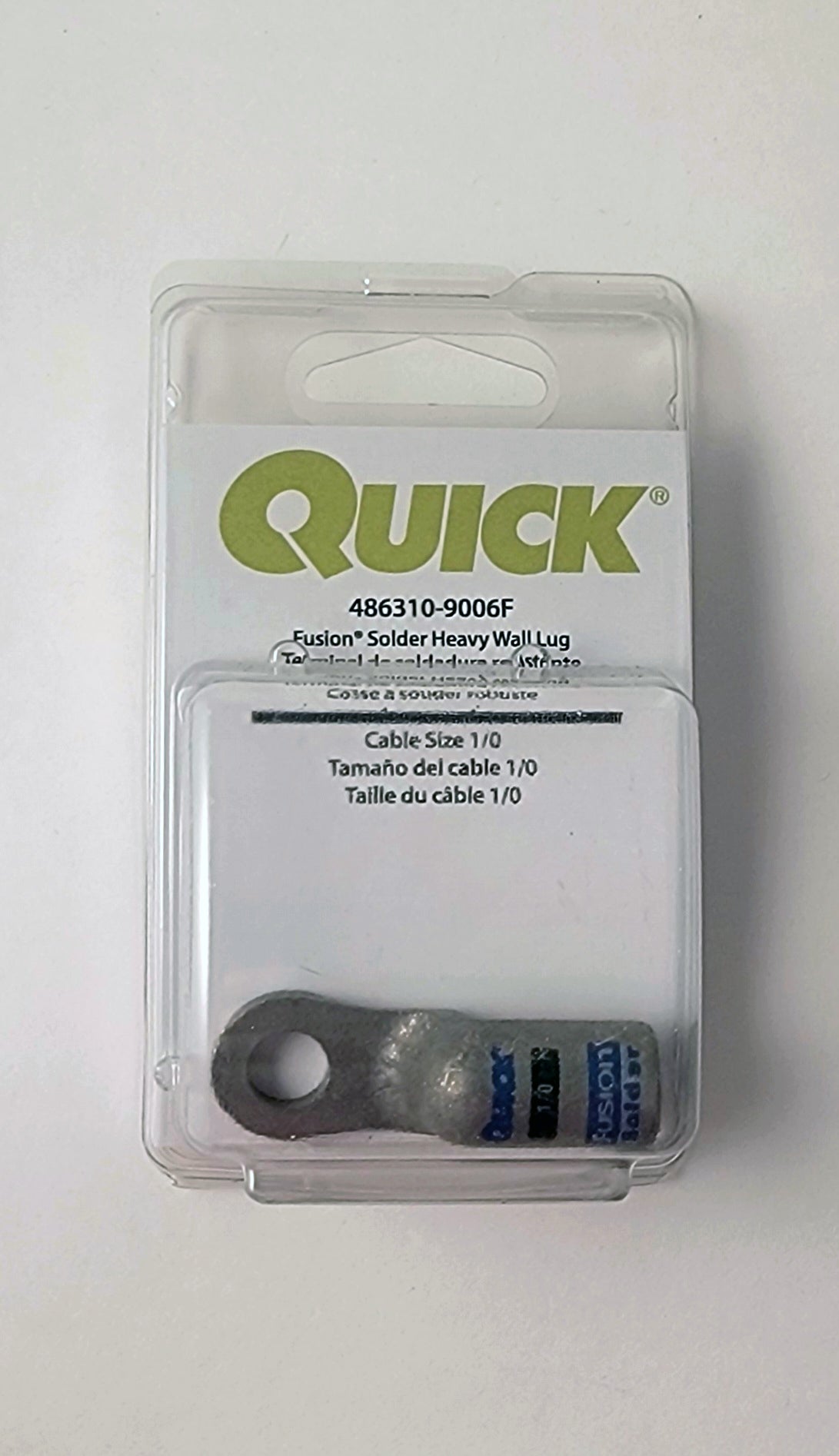 Fusion 1/0 Gauge 3/8" Heavy Wall Lug Solder (Clamshell)