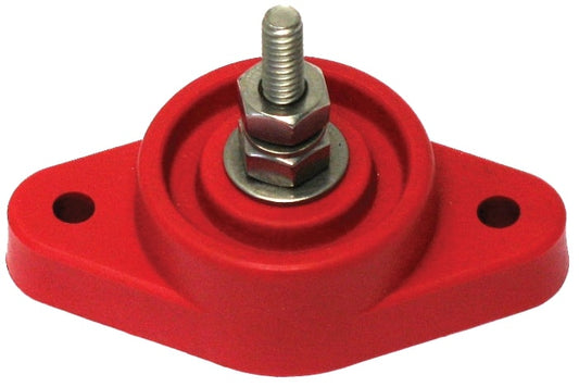 Distribution Post Small Base 3/8" Stud Red