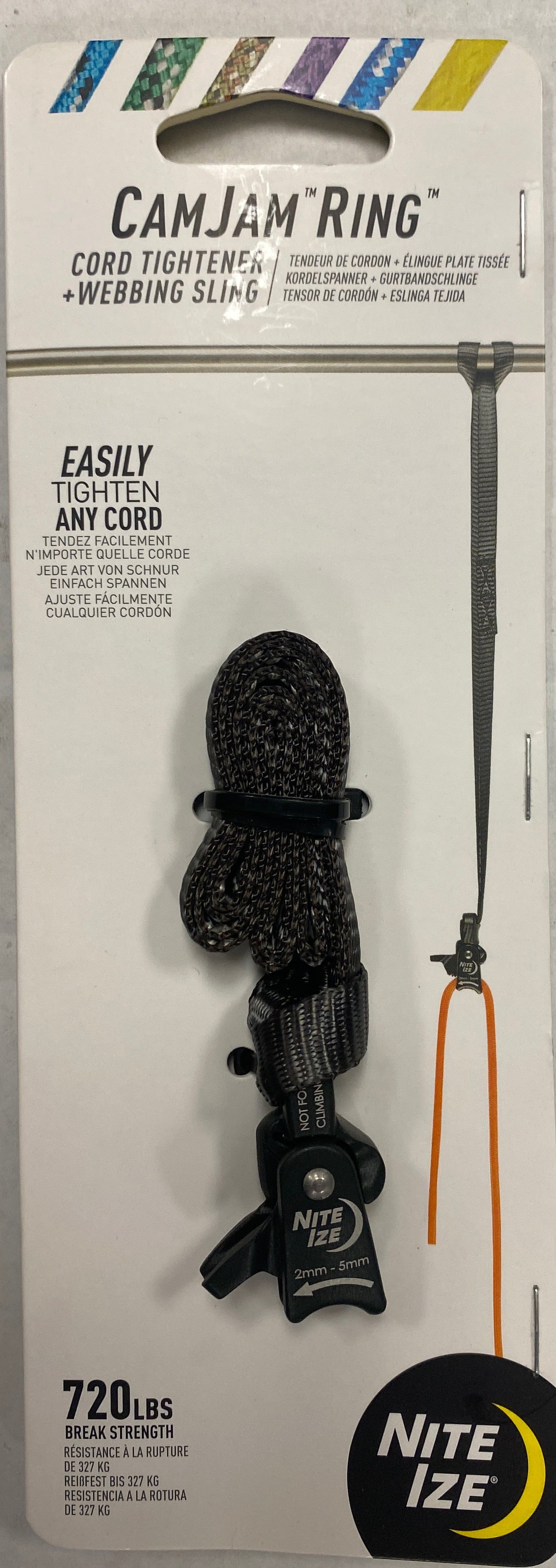 CamJam SlideLock Rope Tightener Large W/ Webbing