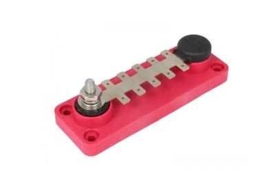 Distributin Bus Bar with Tabs 10 Point 3/8" Stud