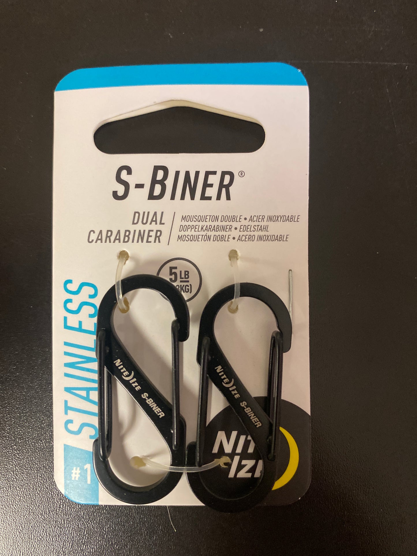 S-Biner® Stainless Steel Dual Carabiner #1 - 2 Pack - Stainless