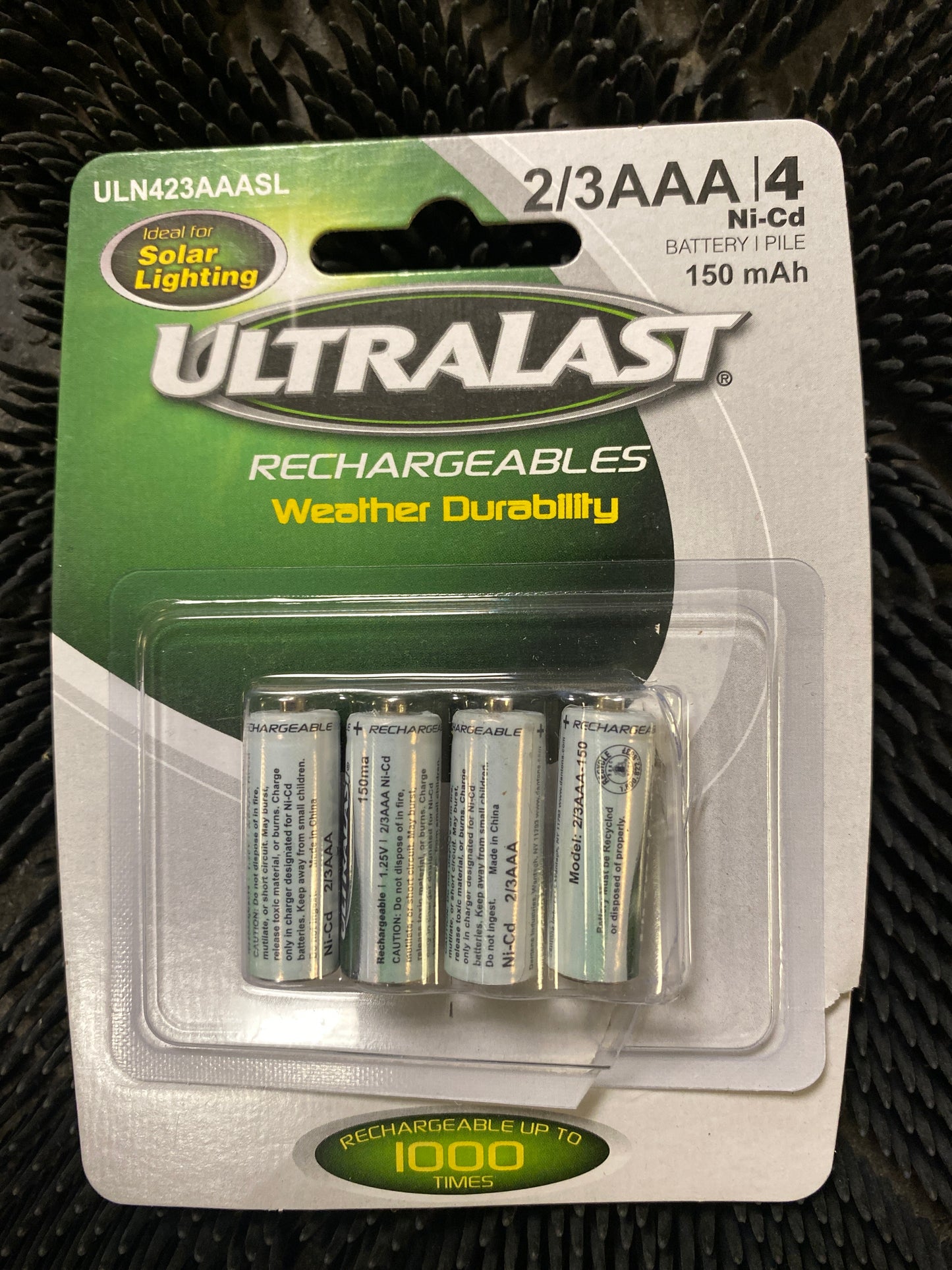 2/3 AAA Ni-Cd Solar Battery (EACH)