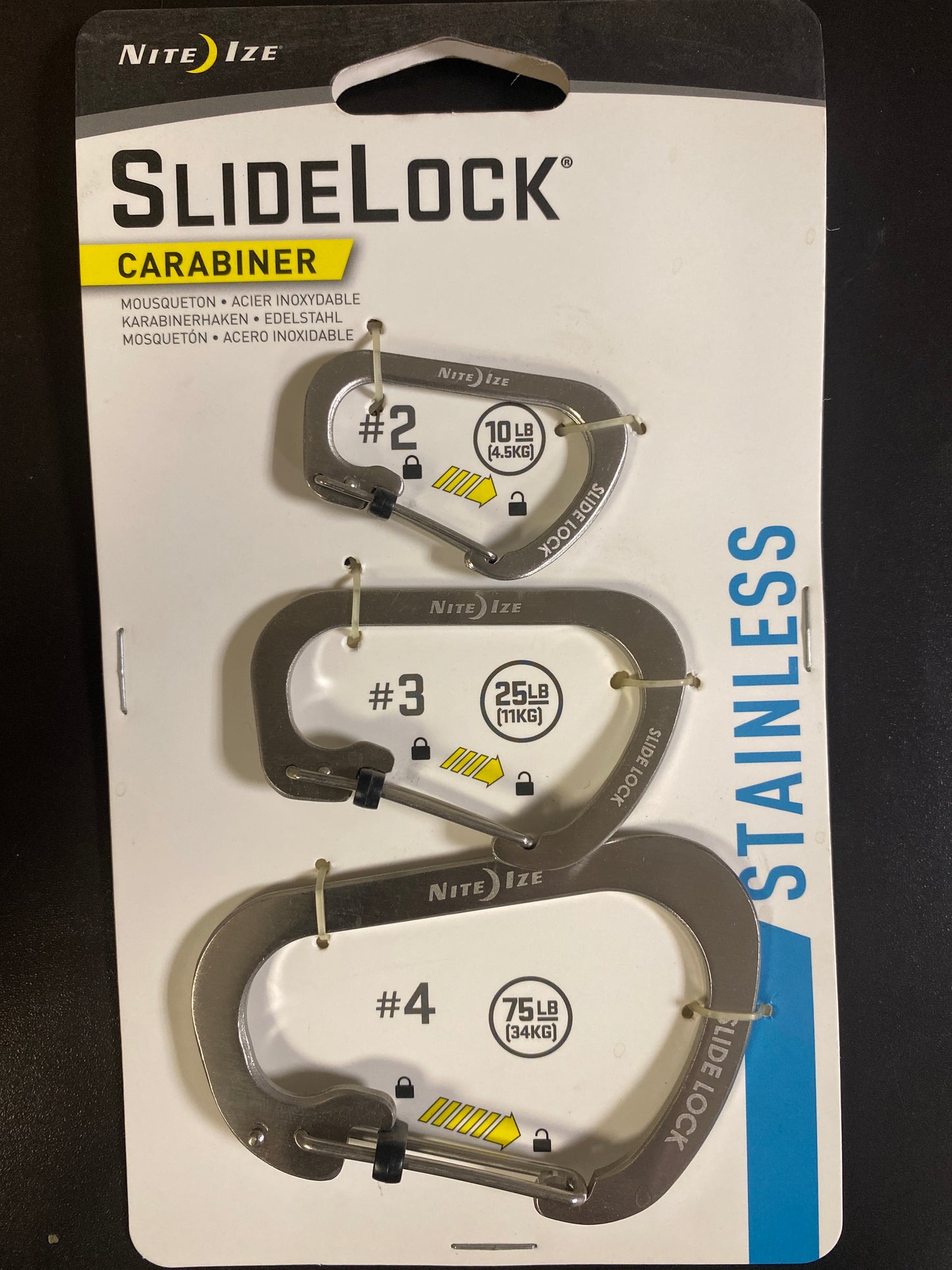 Carabine Slidelock Assorted Size 3 Pack