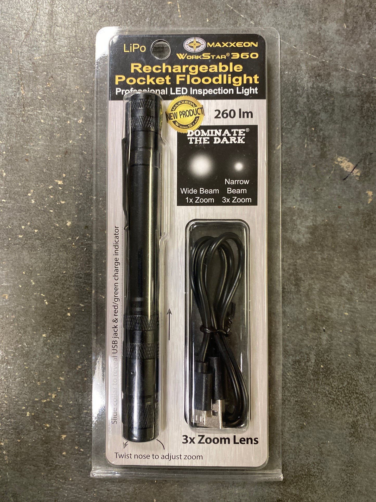 WorkStar® 360 Rechargeable LED Zoom Inspection Light