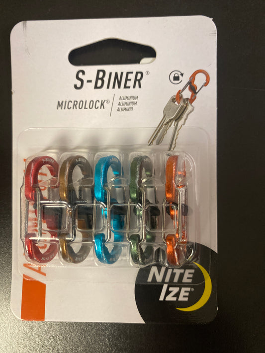 S-Biner® MicroLock® Aluminum - 5 Pack - Assorted