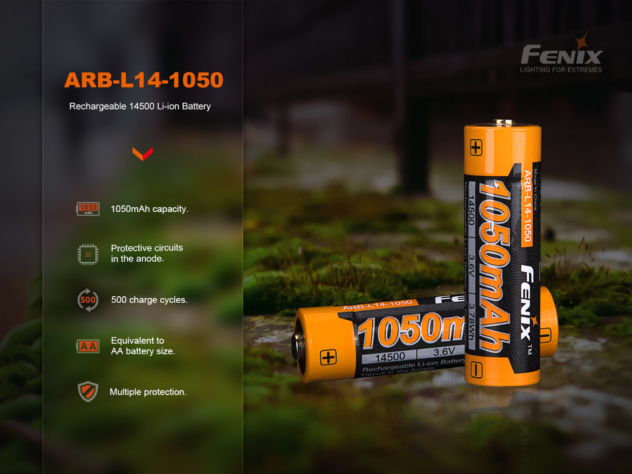 ARB-L14-1050 3.6v Li-ion AA battery