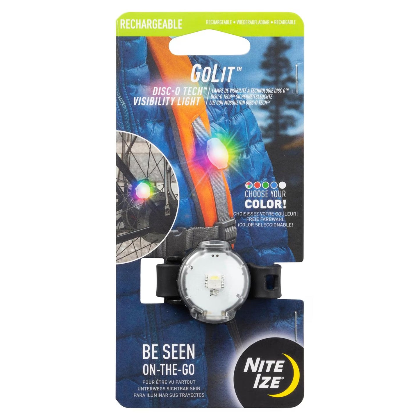 GoLit™ Rechargeable Visibility Light - Disc-O Tech™