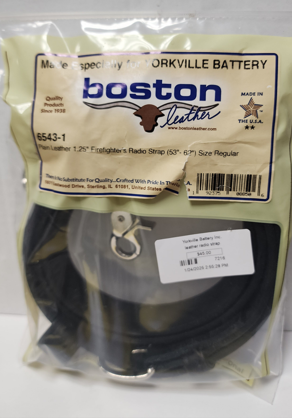 1.25" Radio Strap (53"-62")  6543-1