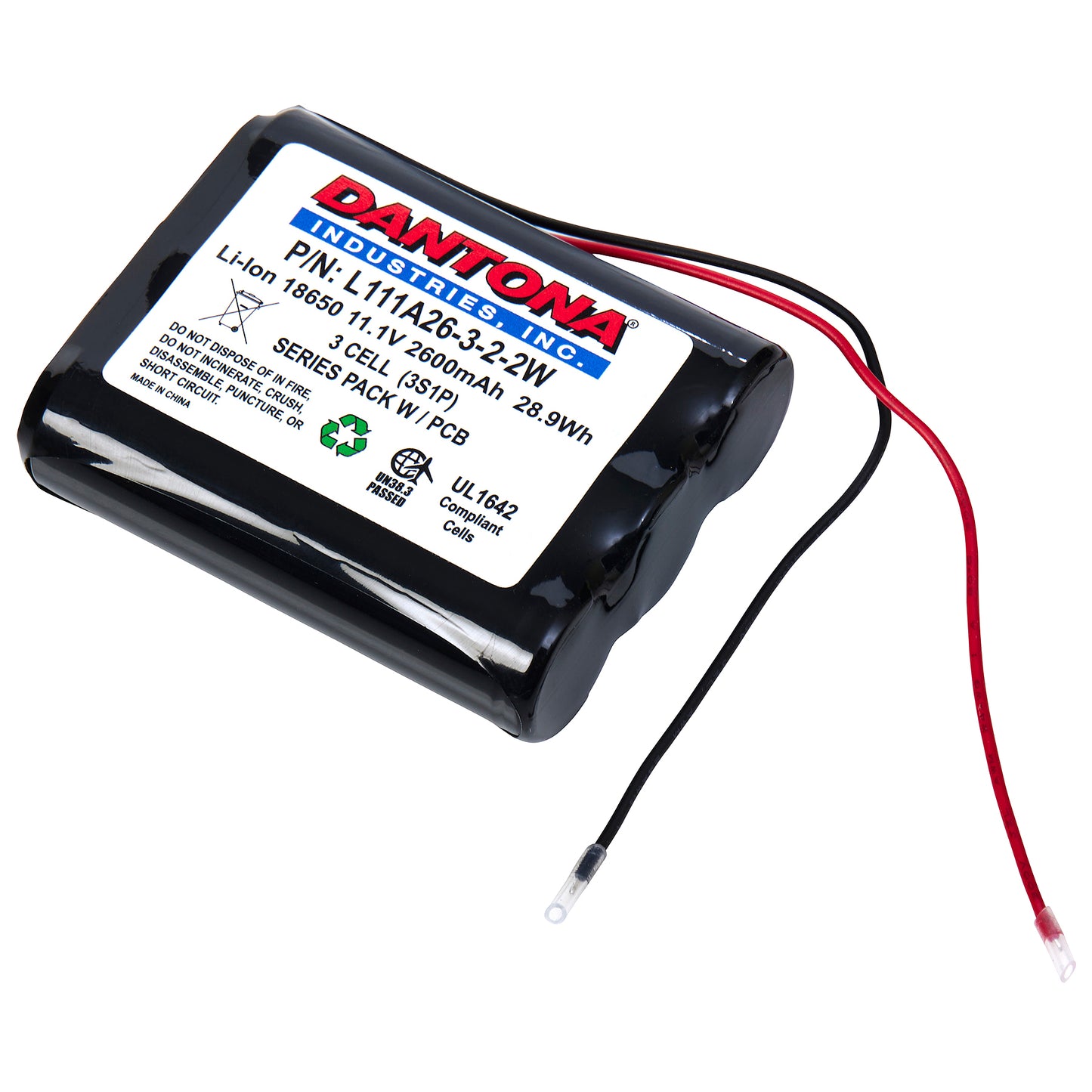 L111A26-3-2-2W Lithium Ion Pack
