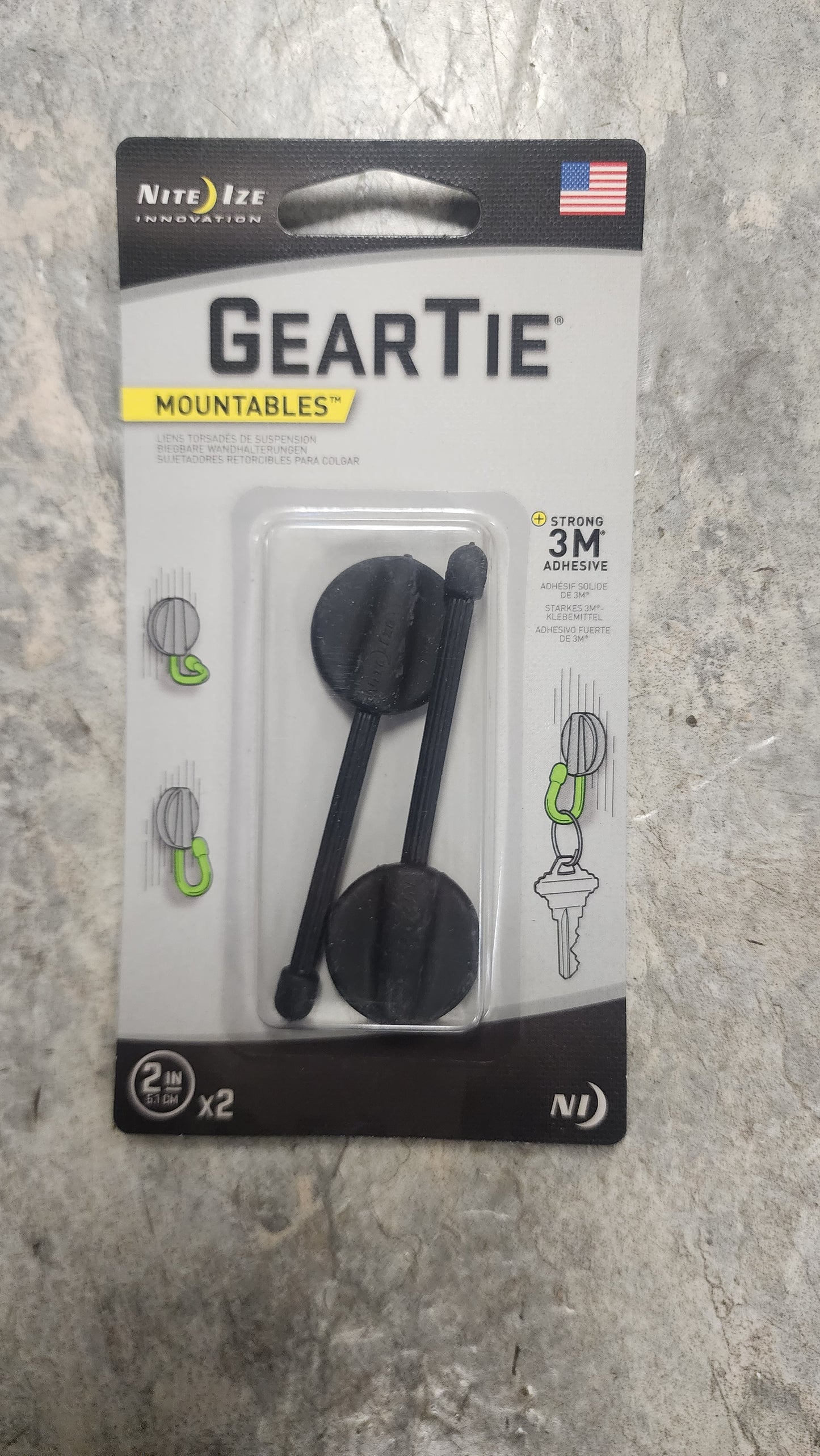 Gear Tie Mountable 2 Pack