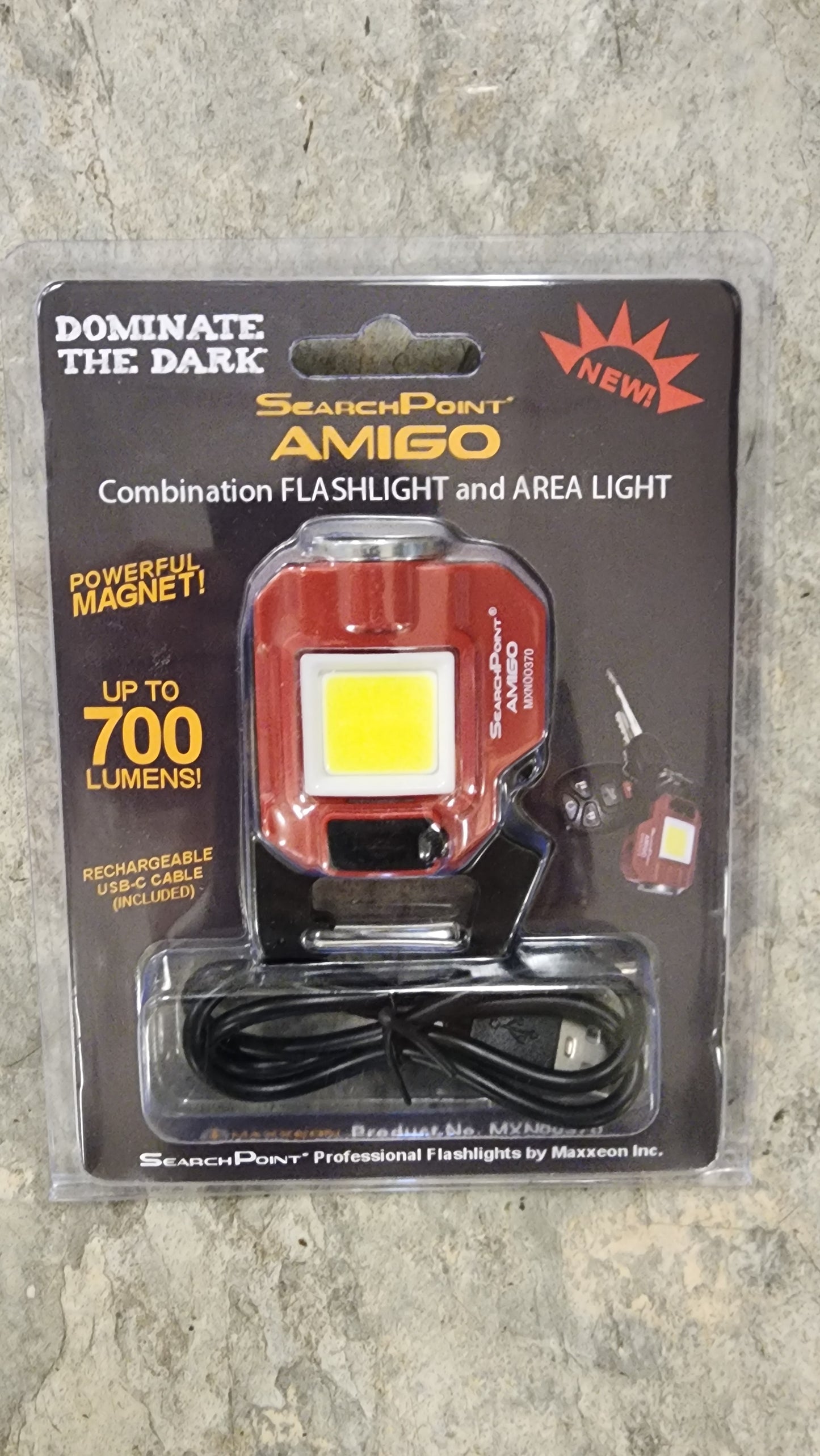 SearchPoint® AMIGO Rechargeable Keychain Light