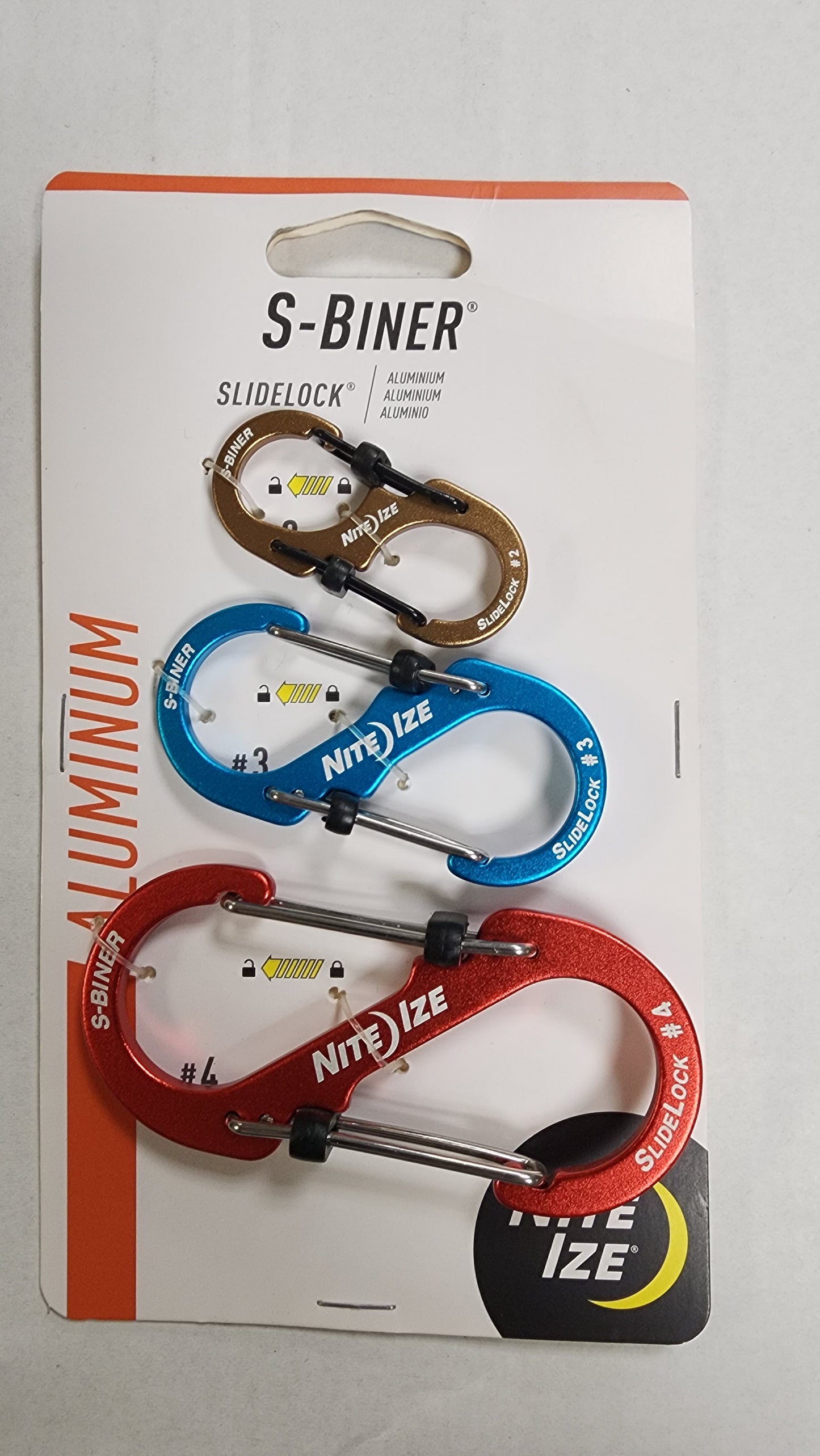 S-Biner® SlideLock® Aluminum Combo - 3 Pack - Assorted