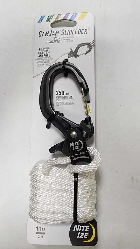 CamJam SlideLock Rope Tightener Large 10' Rope