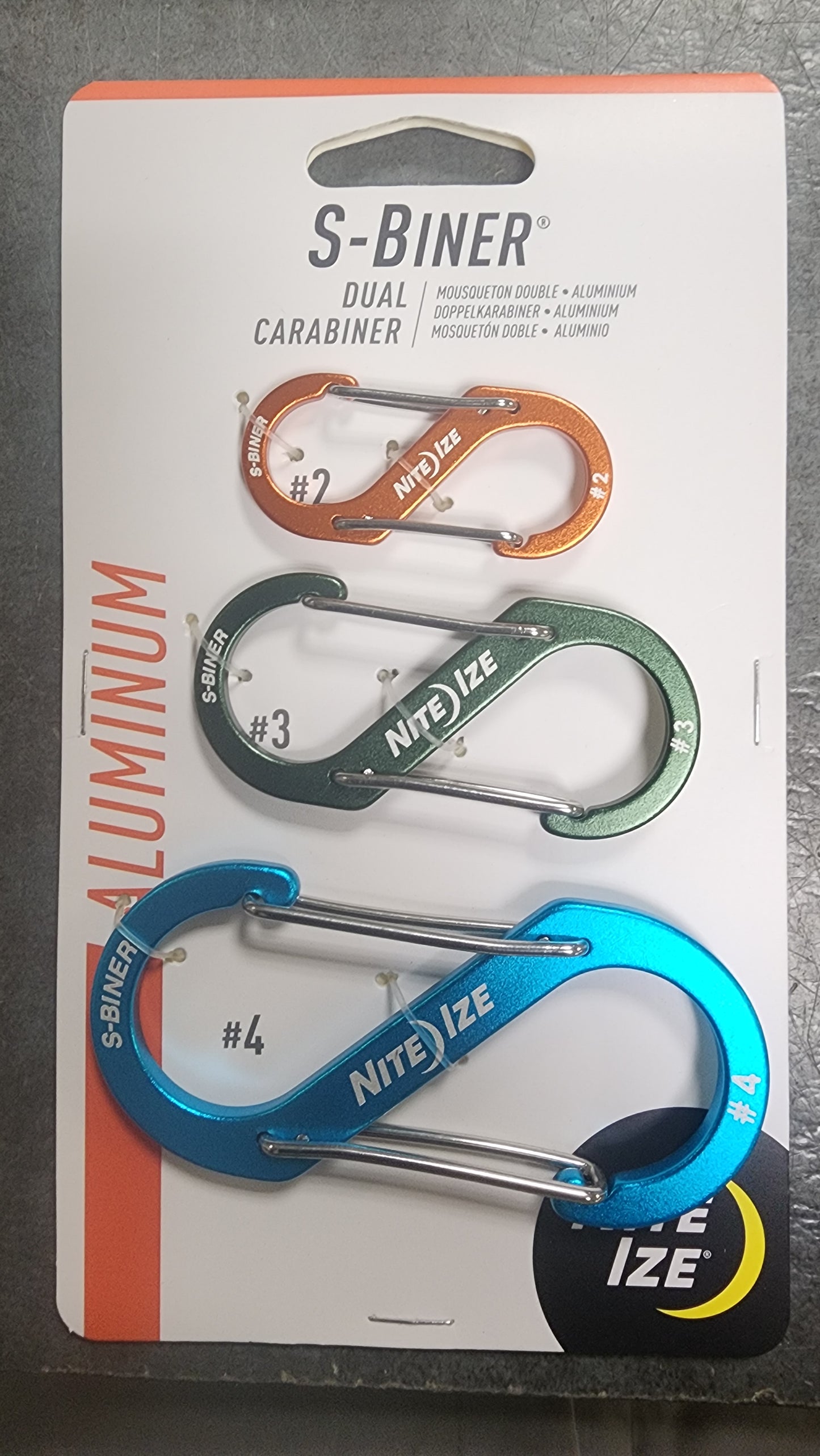 S-Biner® Aluminum Dual Carabiner Combo - 3 Pack - Assorted