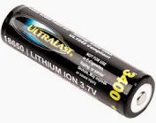 Ultralast 18650 3400 mAh Packaged
